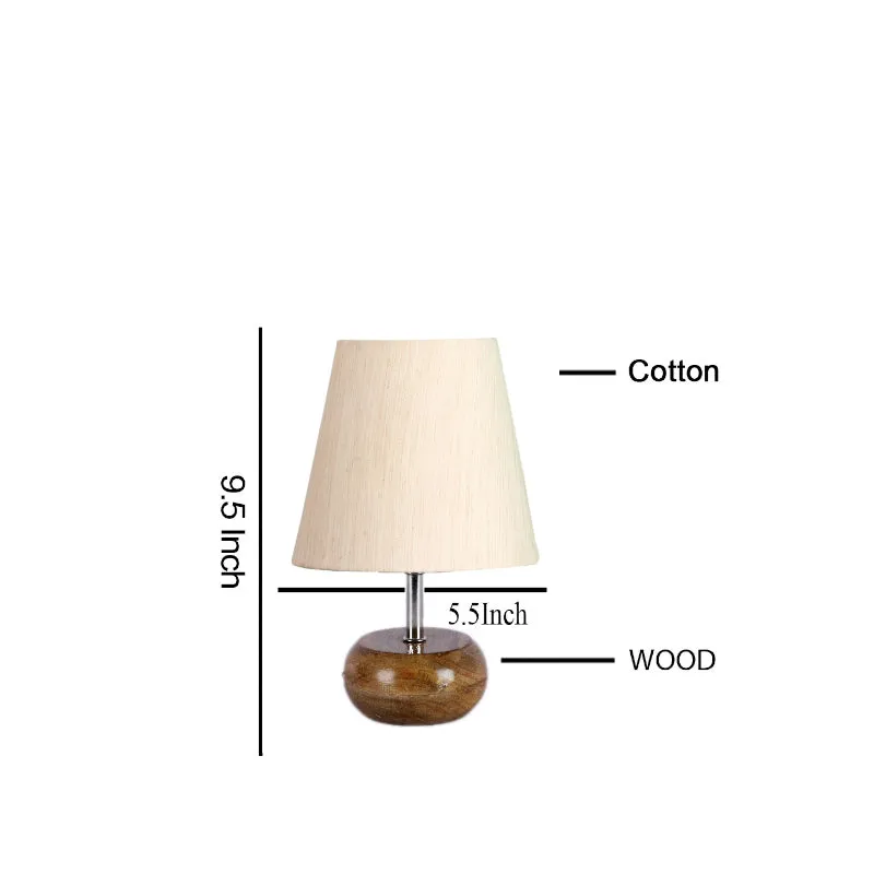 Astrova Fabric Table Lamp - White,Brown media 5