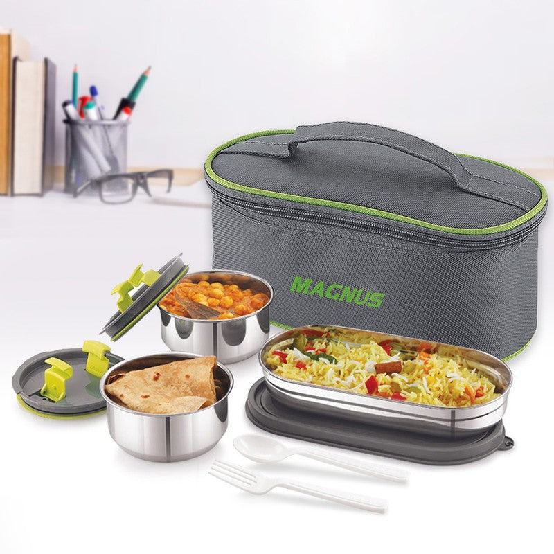 Lunavo Flex Lunch Box with Lunch Bag - Four Piece Set media 4