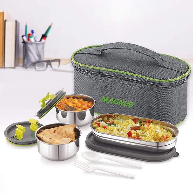 Lunavo Flex Lunch Box with Lunch Bag - Four Piece Set media 4