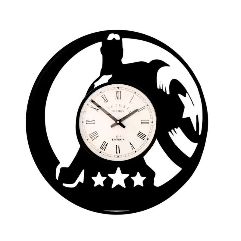 Captain America Steel Analog Wall Clock - Black media 4