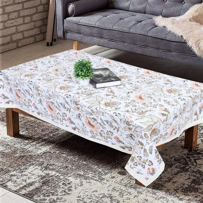 Muhina Rectangular Table Cover (Ivory) - Four Seater media 1