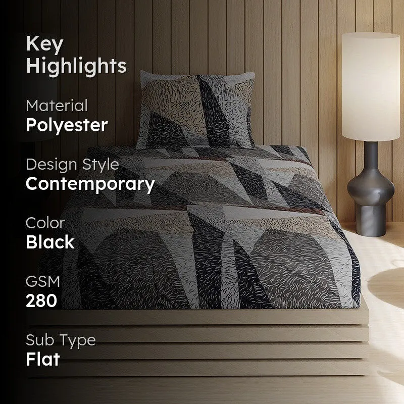 Monte Carlo UrbanCanvas Bedsheet (Black) - 280 GSM media 2