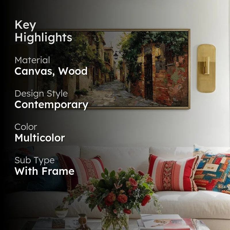 Narrowlane Canvas Wall Painting With Frame media 2