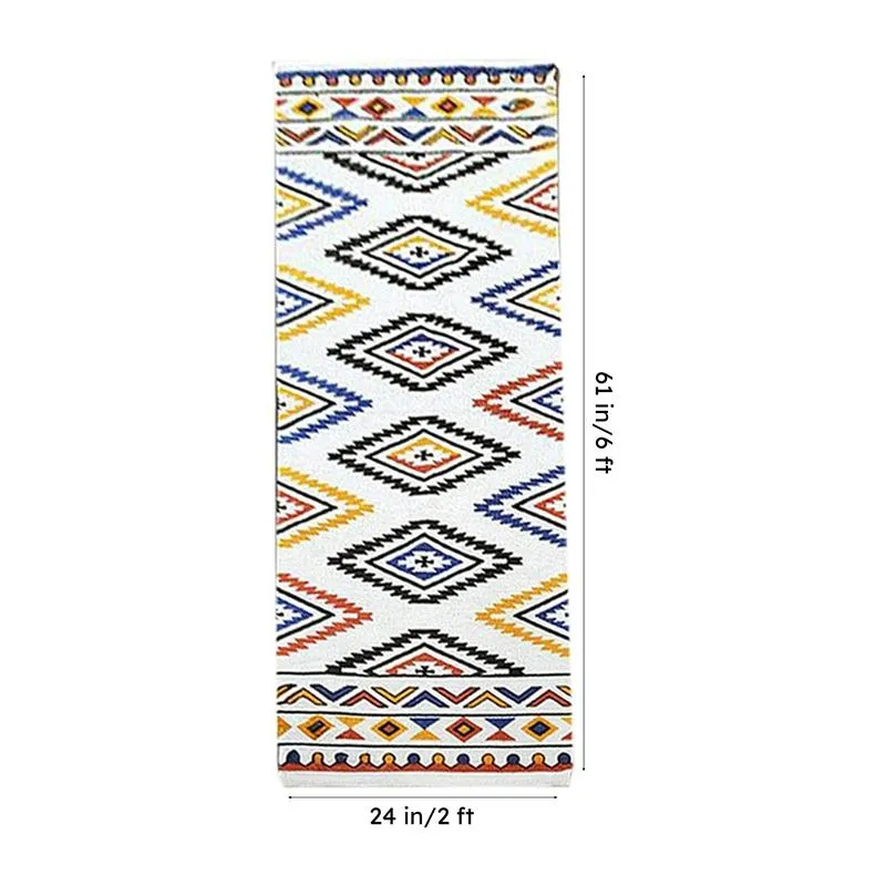 Geo Stride Cotton Runner Rug media 8