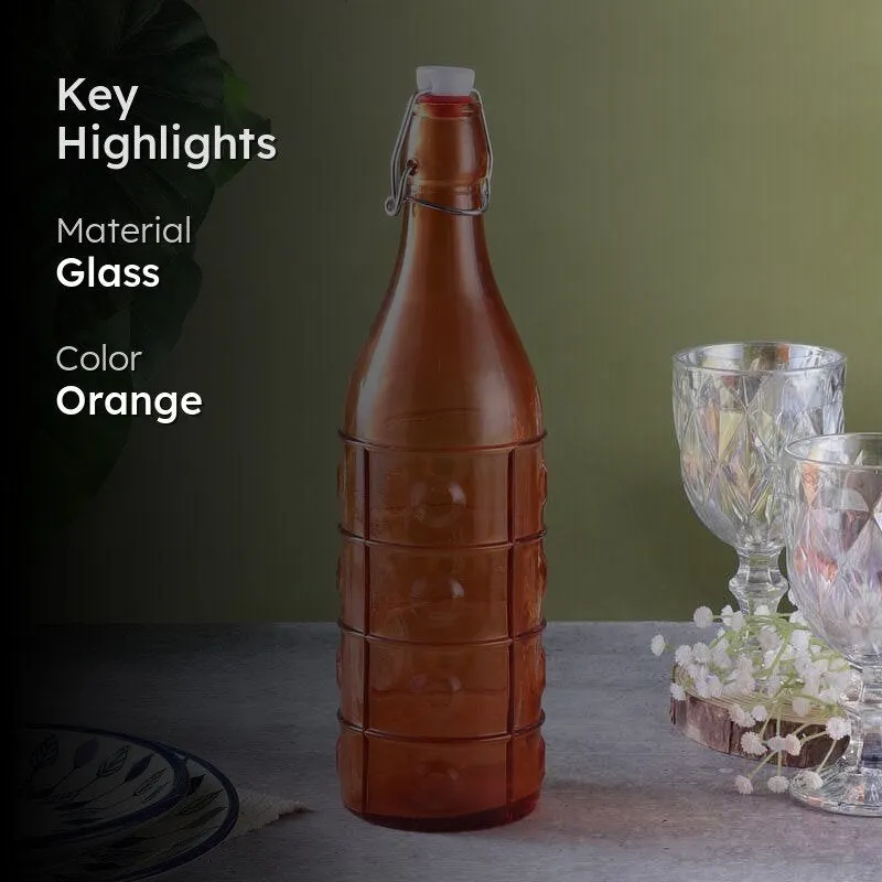 Vintage Fliptop Bottle - Orange media 2
