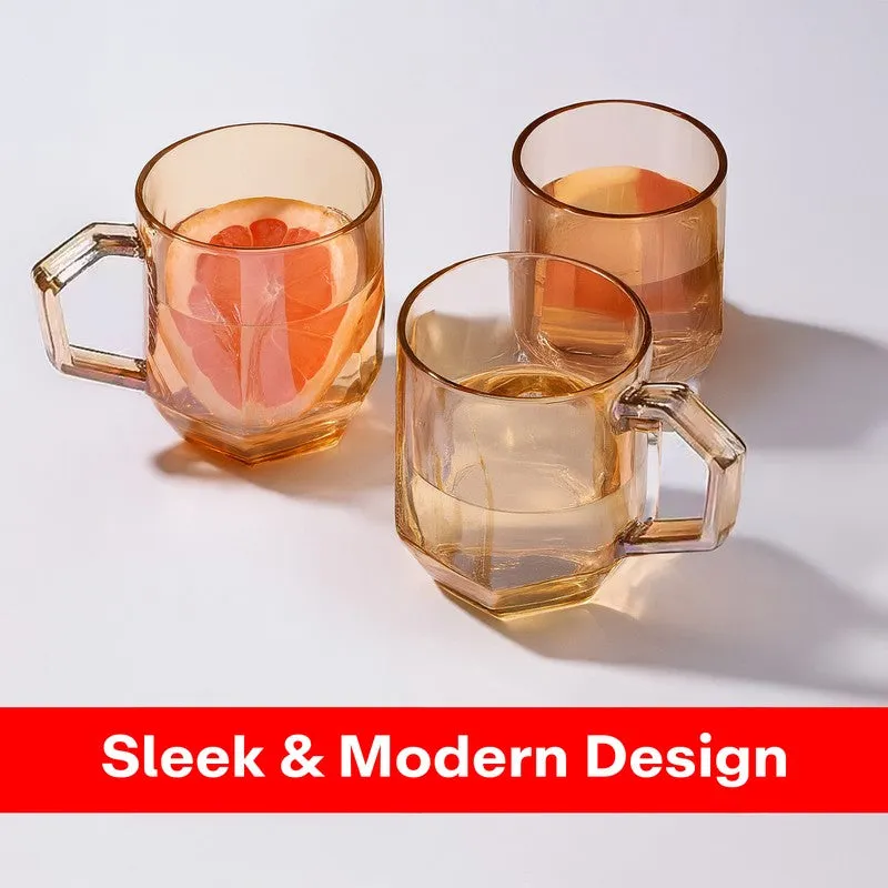Rioware Glass Coffee Mug (250 mL Each) - Set Of Six media 4