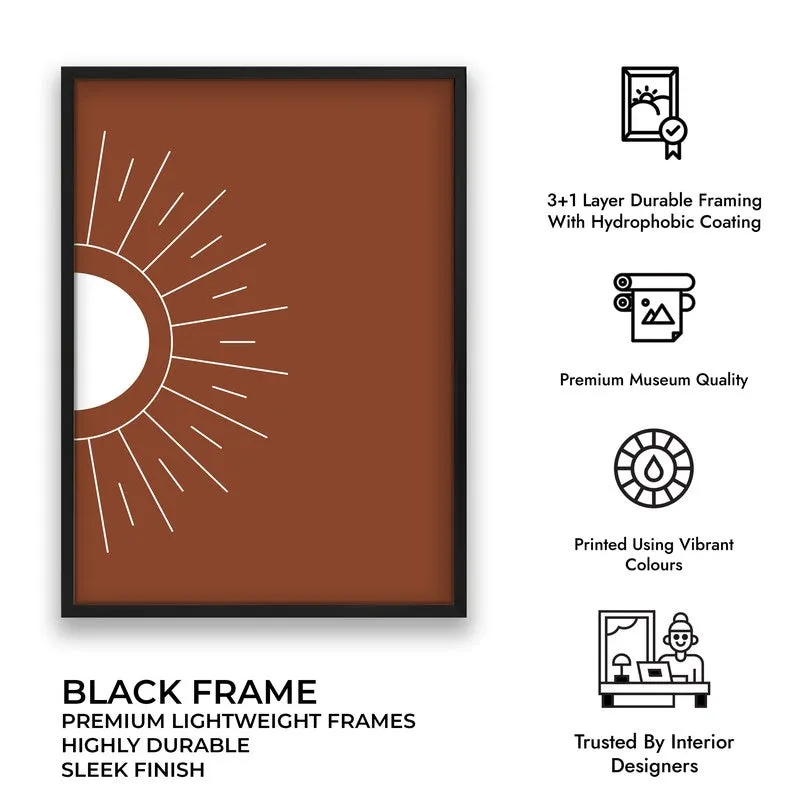 Primal Glow Canvas Wall Painting With Black Frame media 11