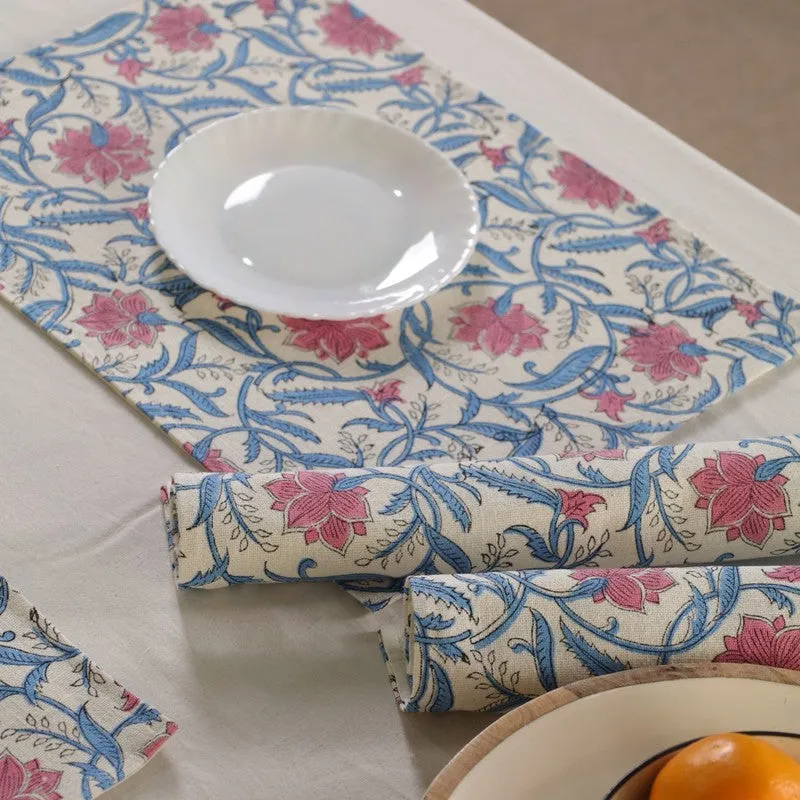 Petal Whisper Canvas Table Mats - Set Of Four media 8