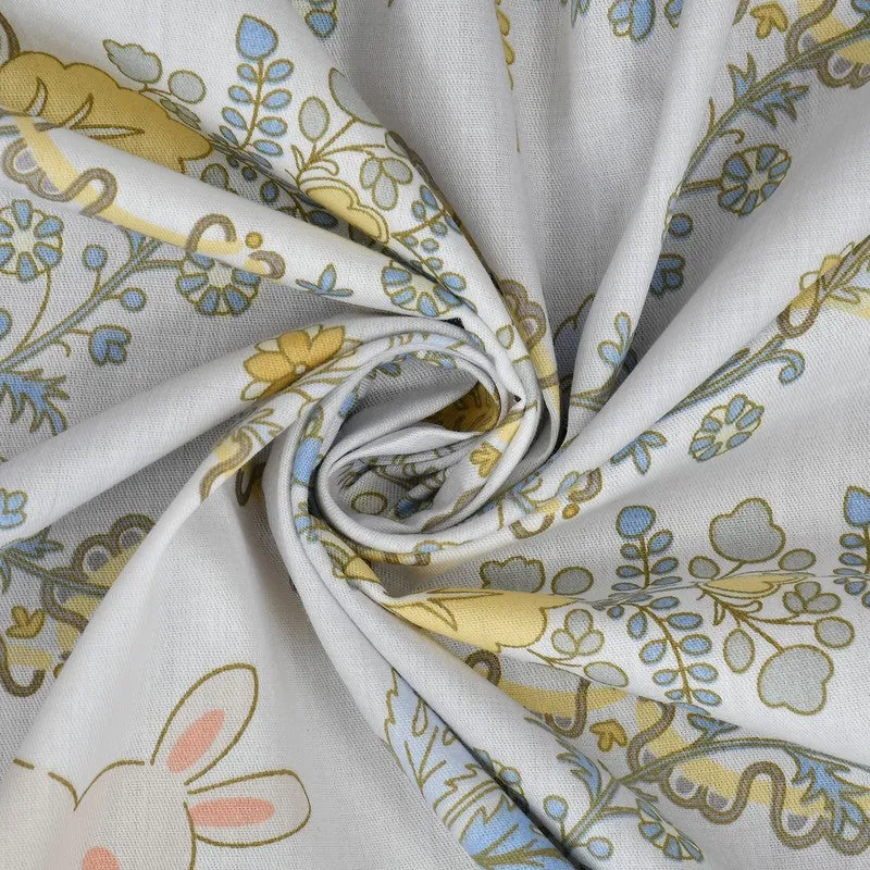 Floral Nest Cotton Bedsheet - 180 TC media 5
