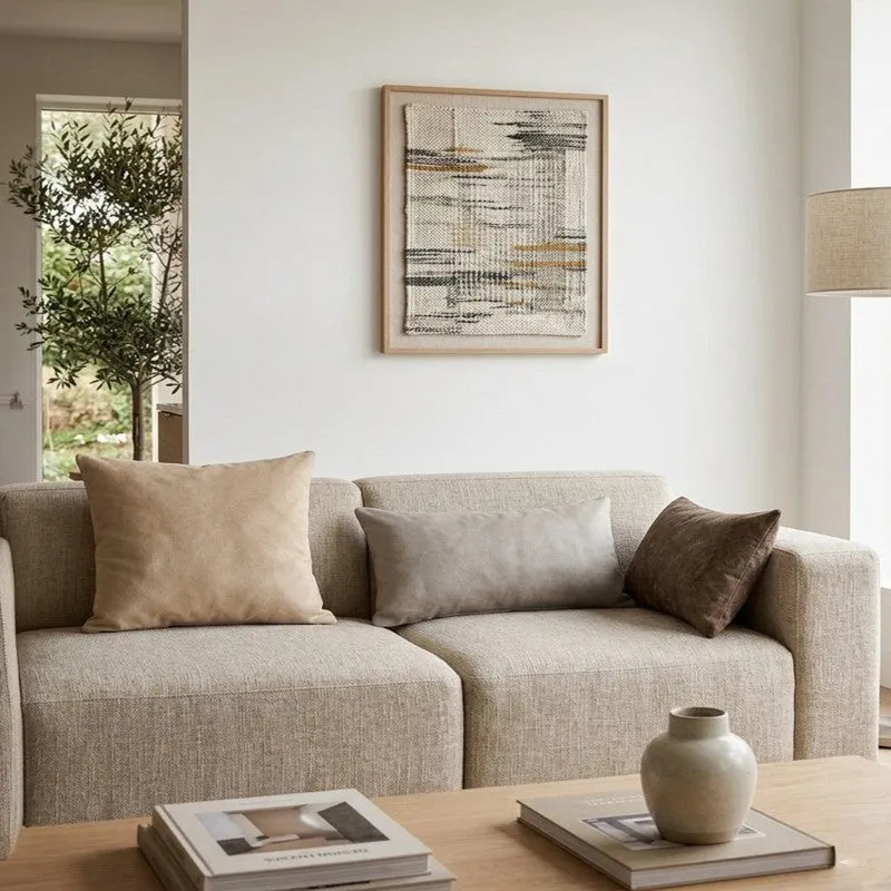 Style Nest Polyester Cushion Cover - Set of Three Self Design Polyester media 9