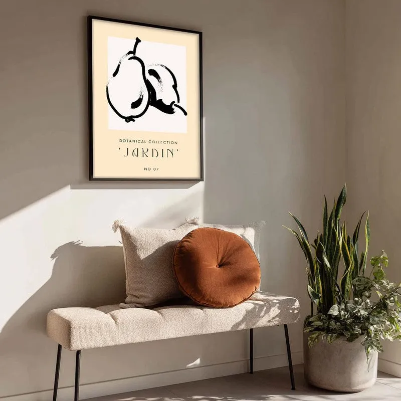 Pear Study Canvas Wall Painting With Black Frame media 4