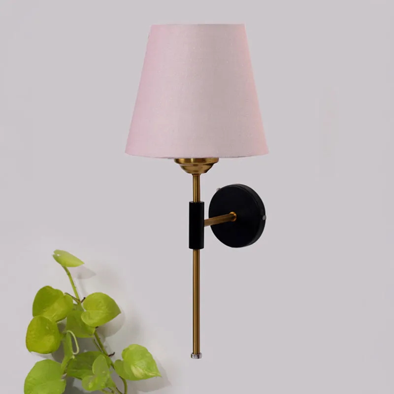 Beryll Steel & Cotton Wall Lamp - Beige media 3
