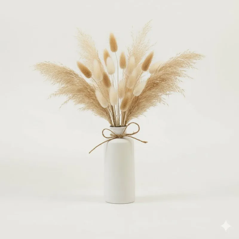 Solvia Minimal Cylindrical Ceramic Vase - White media 7