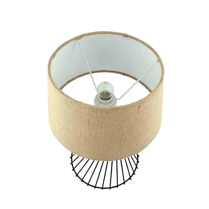 Spiral Affairs Fabric Table Lamp - Brown,Black media 5