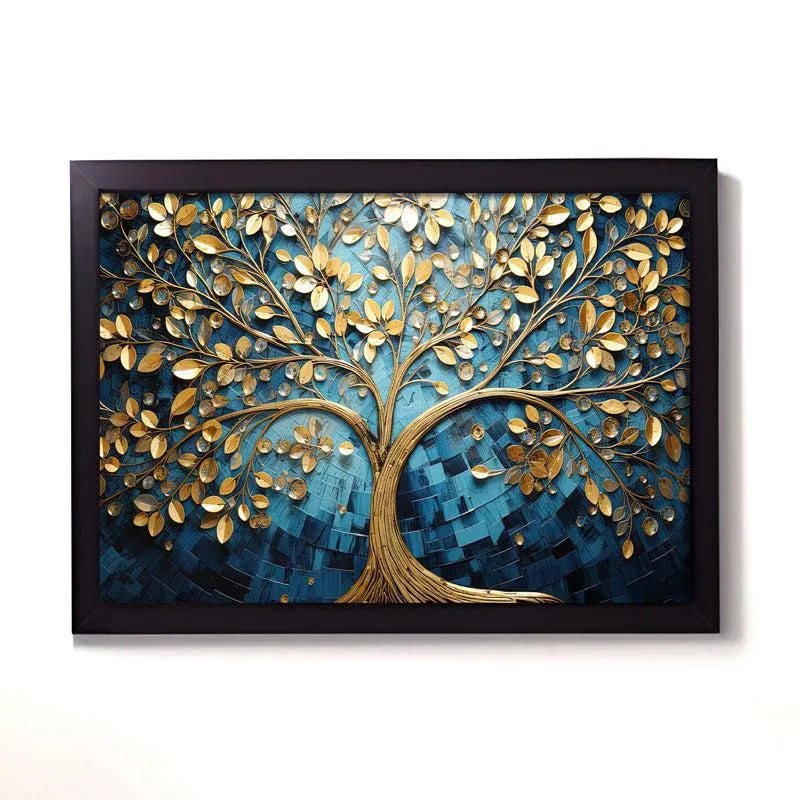 Gilded Branch Wall Painting media 4