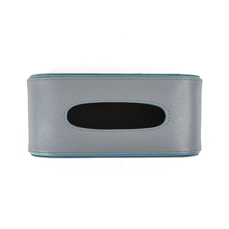 Tisca Curve Faux Leather Tissue Box - Grey media 7