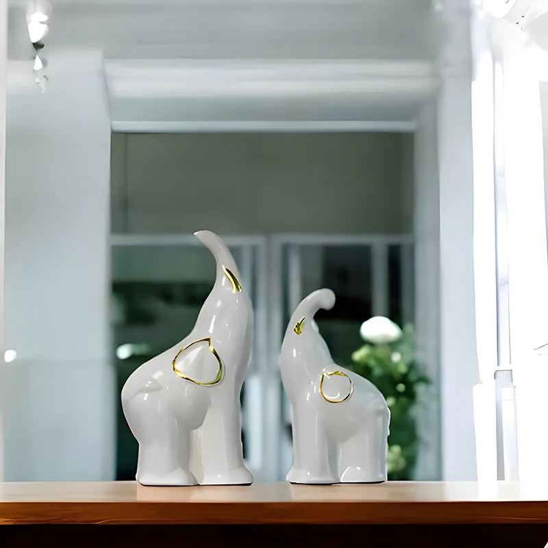 Tusker Trumpet Showpiece - Set Of Two media 5