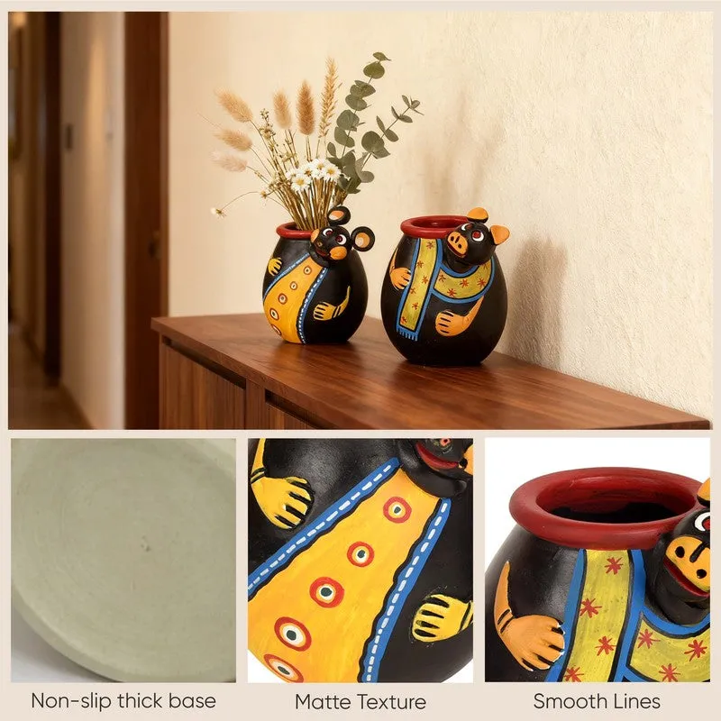 Urshia Terracotta Vase - Set of Two media 7