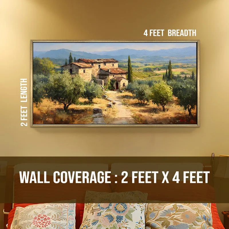Rural Vista Canvas Wall Painting With Frame media 8