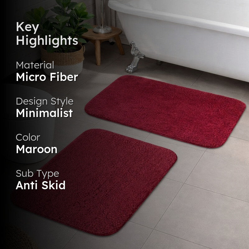 VelvetTread Antiskid Bath Mats - Set Of Two media 2