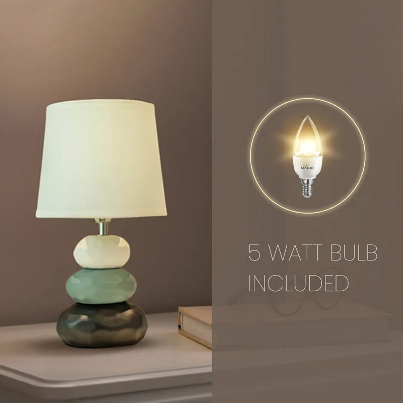 Atmosfera Ceramic LED Fabric Table Lamp - Green media 3