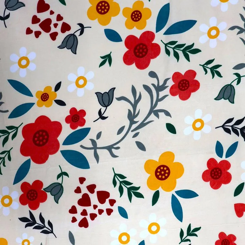 Darika Floral Microfiber Bedsheet - 110 GSM media 5