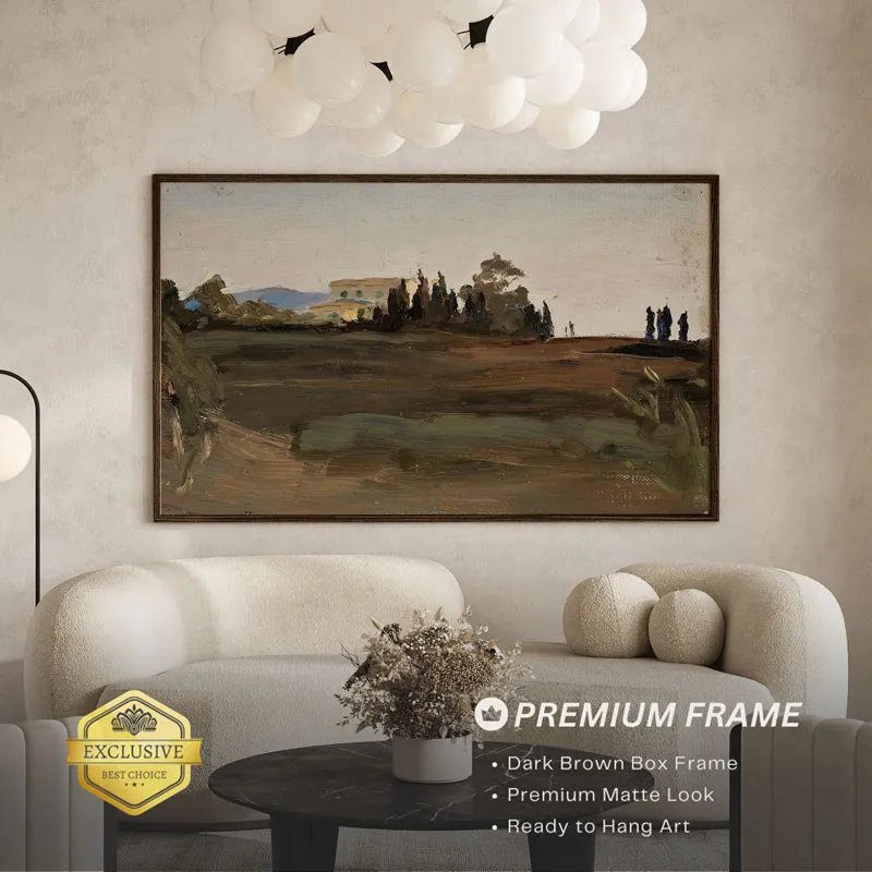 Distant Lands Wood Wall Art With Frame - Black media 3