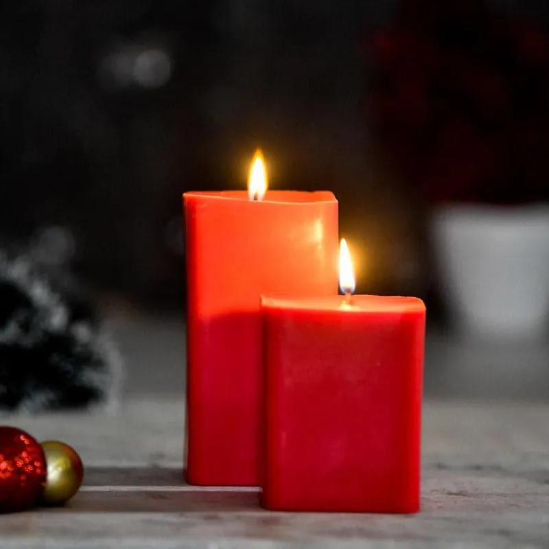 Love & Kindness- Combo Set of 2 Bergamot & Vanilla Scented Pillar Candles media 3