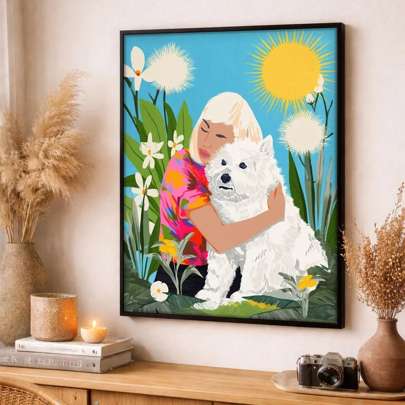 Bloomelle Canvas Wall Painting With Black Frame media 3