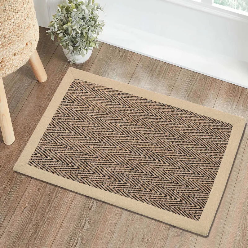 ChevronTread Anti-Slip Jute Door Mats - Black media 3