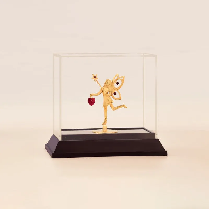 Golden Fairy 24K Gold Plated Mild Steel Showpiece media 3