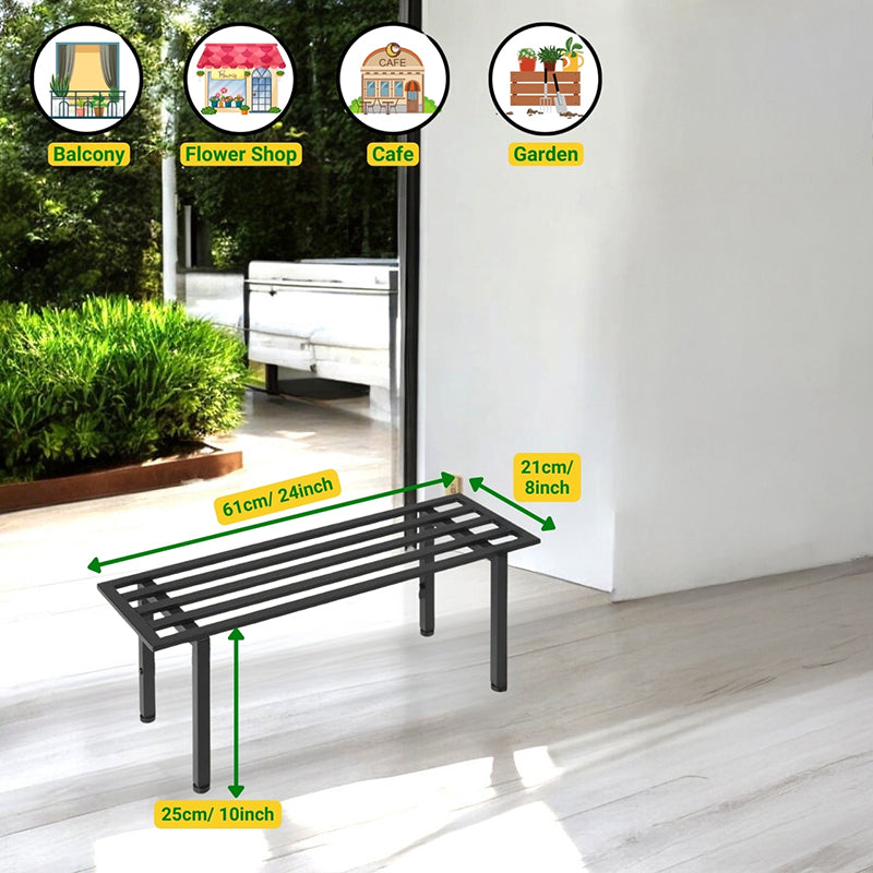 Planar Metal Planter (Black) - Set Of Two media 8
