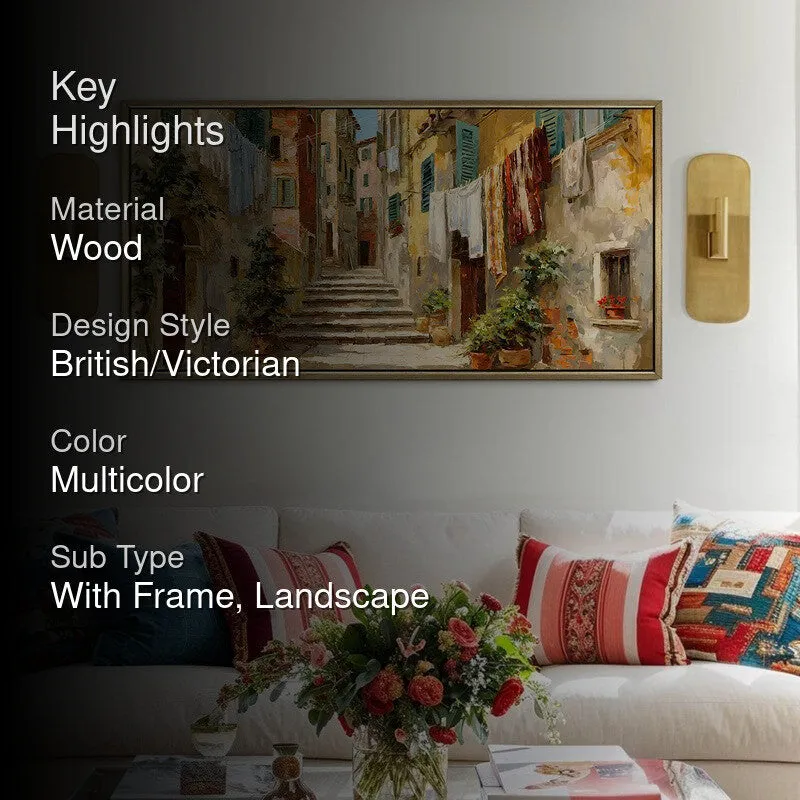 European Houses Quaint Lane Wall Art media 2