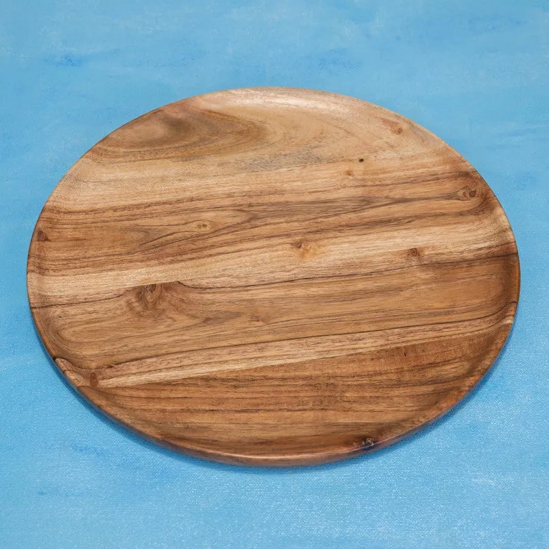 EcoServe Circular Wood Platter media 3
