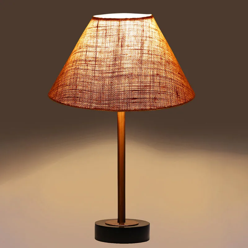 Sienna II Rodin Wooden Table Lamp - Beige,Copper,Black media 6
