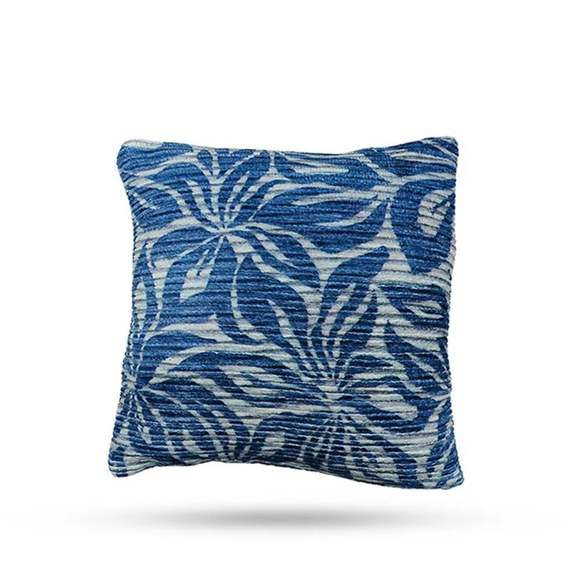PetalReverie Cushion Cover (Blue) - Set Of Three media 3