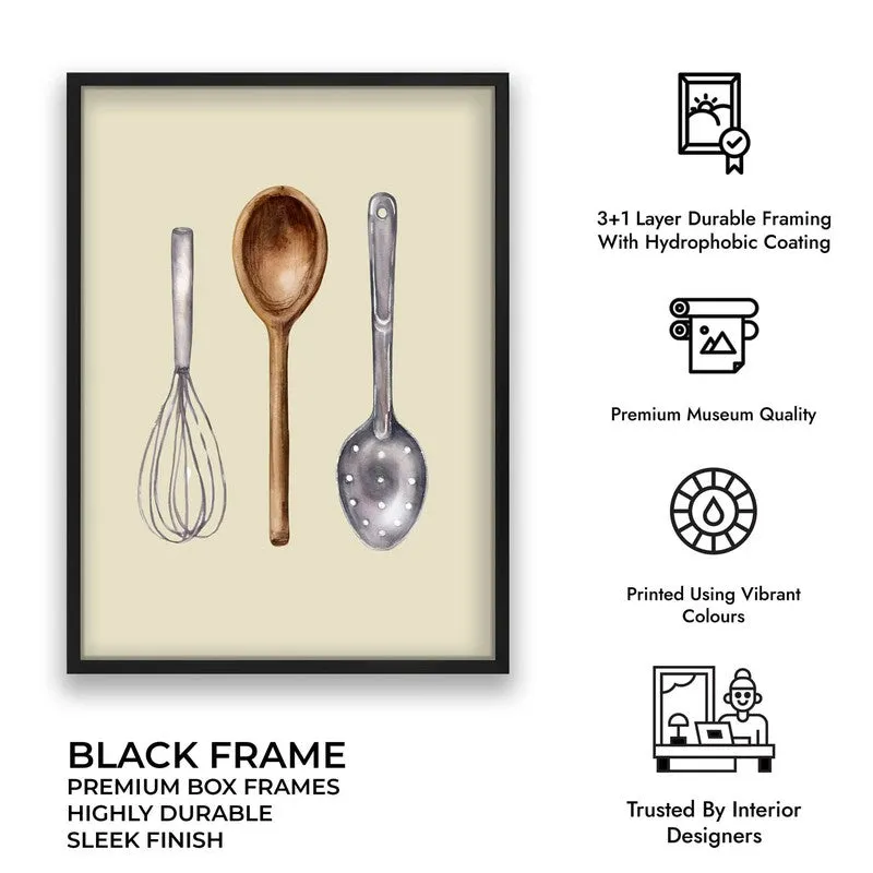Whisk&Tools Archival Canvas Wall Art - Black media 9