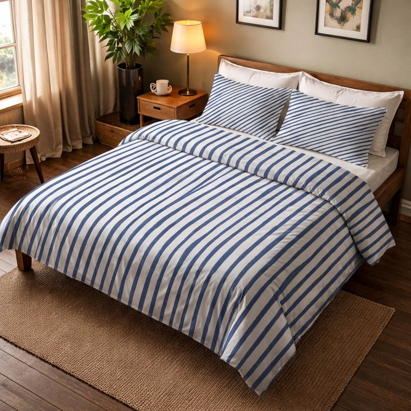 Easy Lattice Cotton Bedding Set (330 Gsm) - Four Piece Set