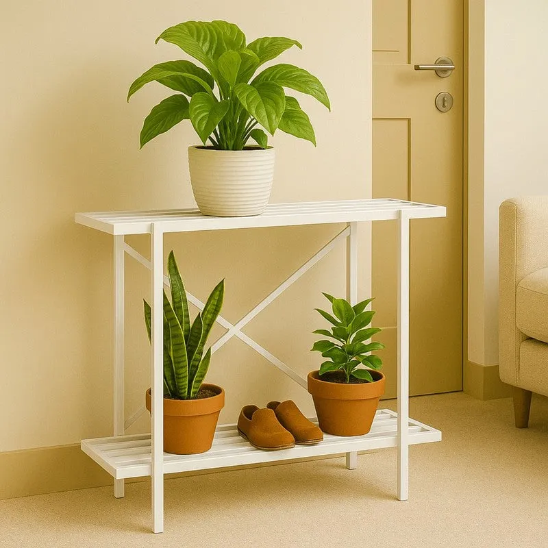 Verdex Metal Planter Stand - White media 3