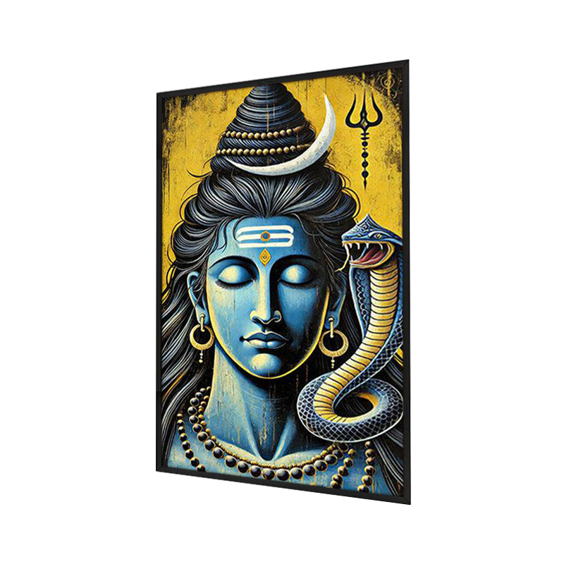 Silent Reverie Wall Painting With Frame media 3