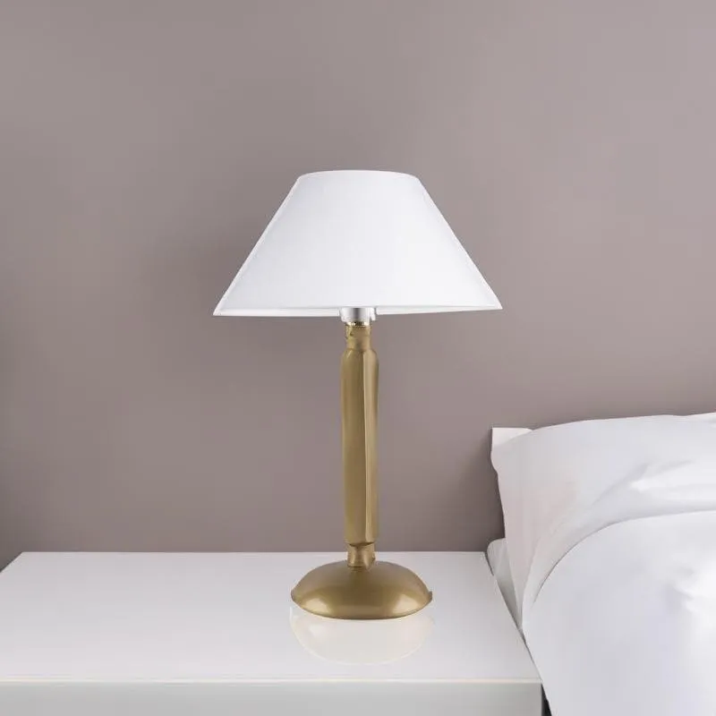 Luna Shine Fabric Table Lamp - Gold,White media 3
