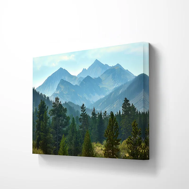 Serene Hillscape Canvas Wall Painting media 5