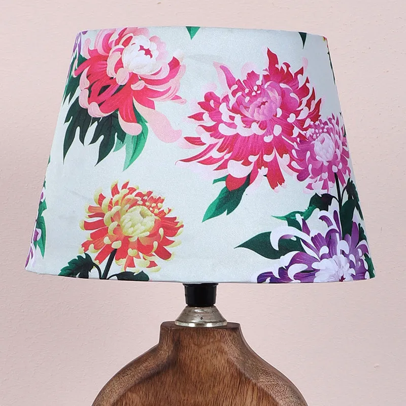 Miyabi Hewn Printed Mango Wood Table Lamp - Multicolor media 3