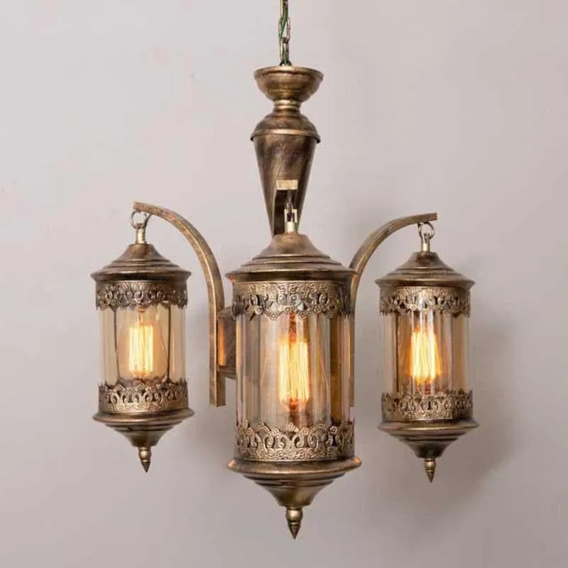 Ornate Farola Chandelier - Three Lights media 3
