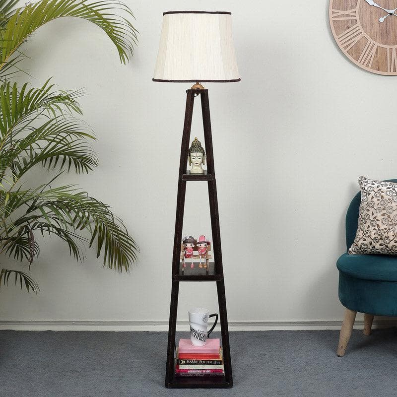 Seasa Wistera Floor Lamp With Shelf - Ivory media 3