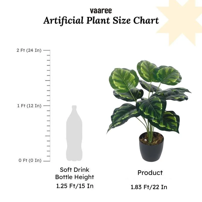 Faux Lush Krasten Monstera Plant With Black Plastic Pot - 1.8 Feet media 6