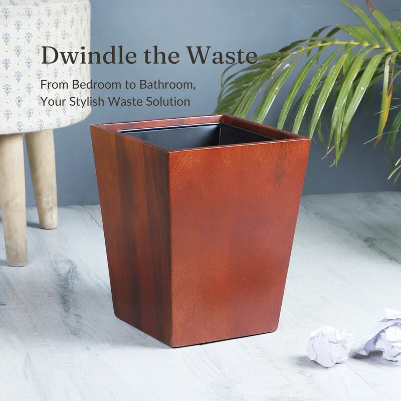 Chara Wooden Dustbin media 1