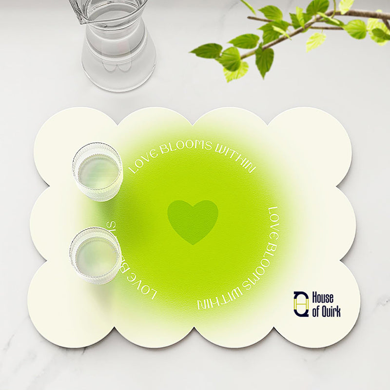 Bubbles & Green Dish Drying Mat media 3