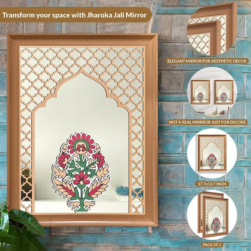 Persian Mahal Decorative Wall Mirror - Set Of Two media 6
