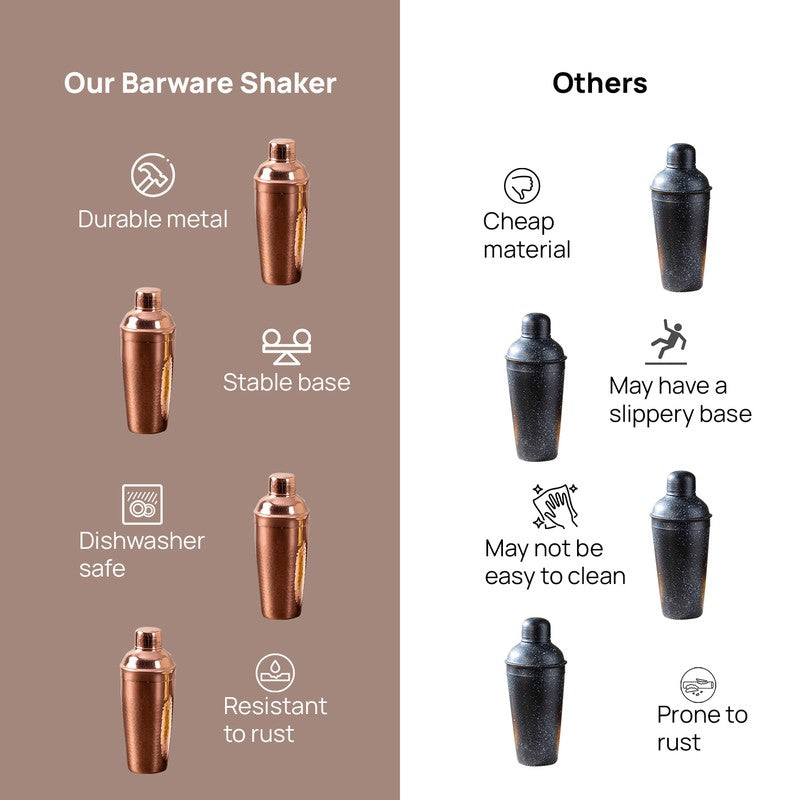 Nebula Mix Stainless Steel Cocktail Shaker - 550 ML media 5